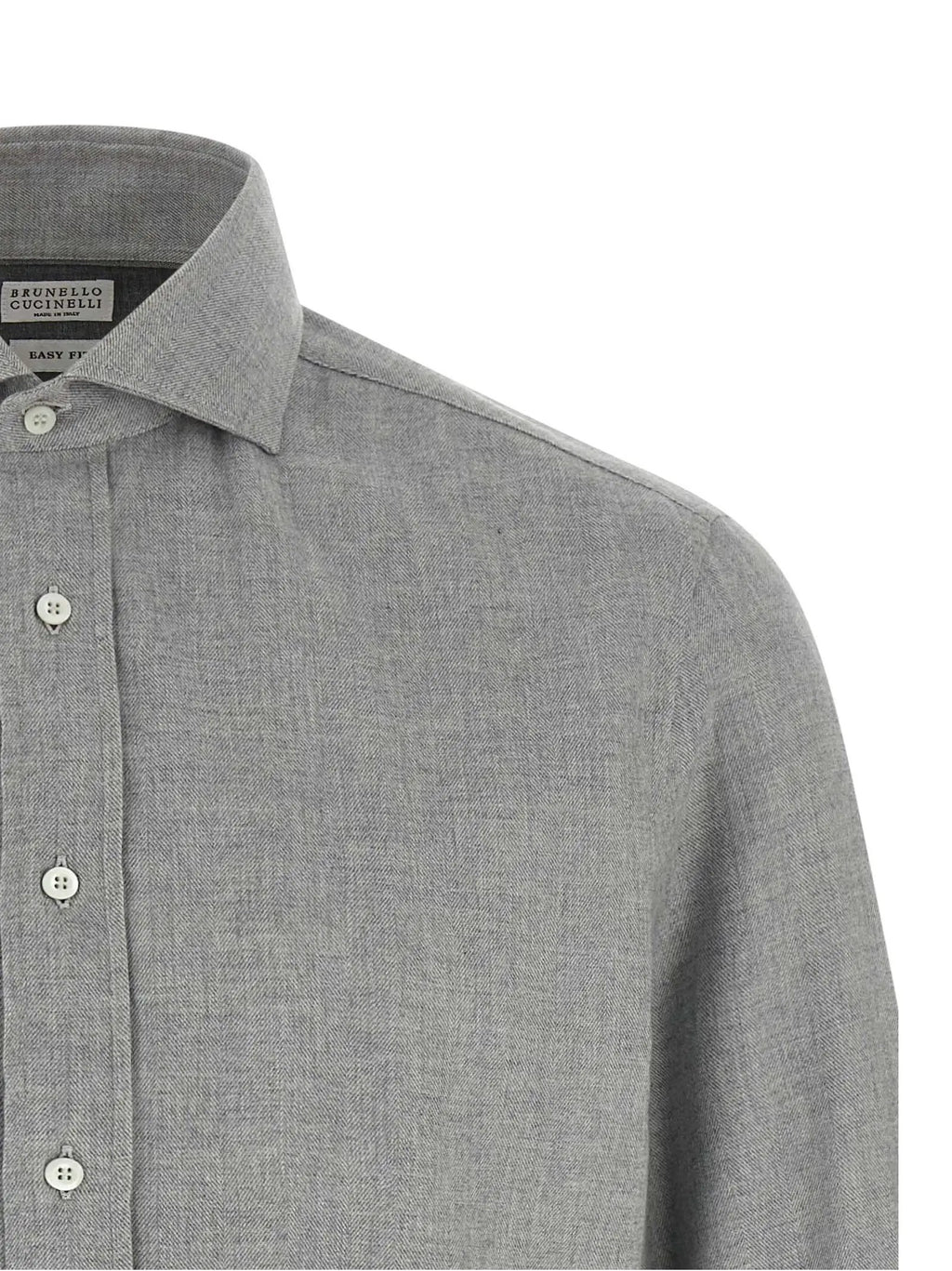 Brunello Cucinelli Gray Cotton Blouse