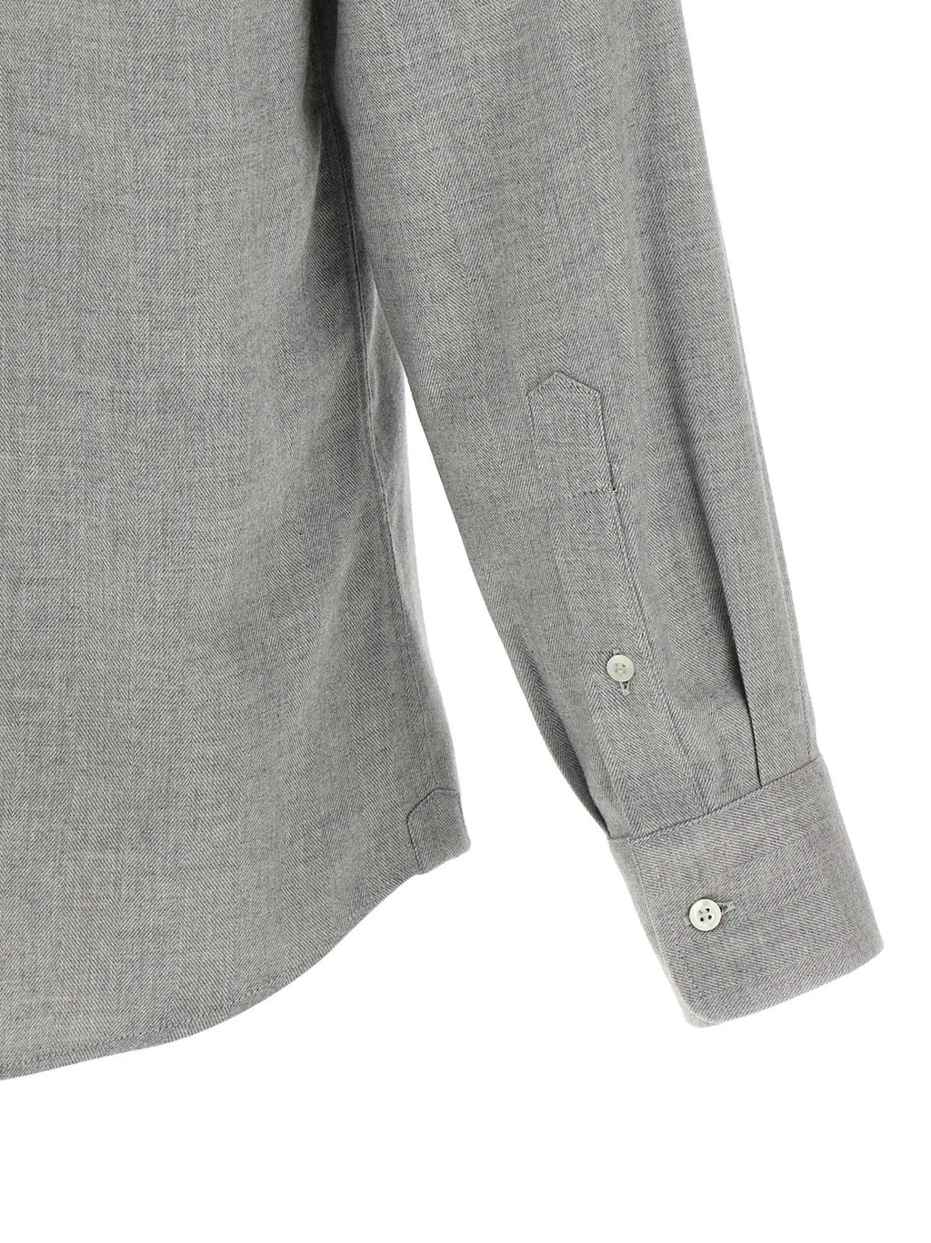 Brunello Cucinelli Gray Cotton Blouse