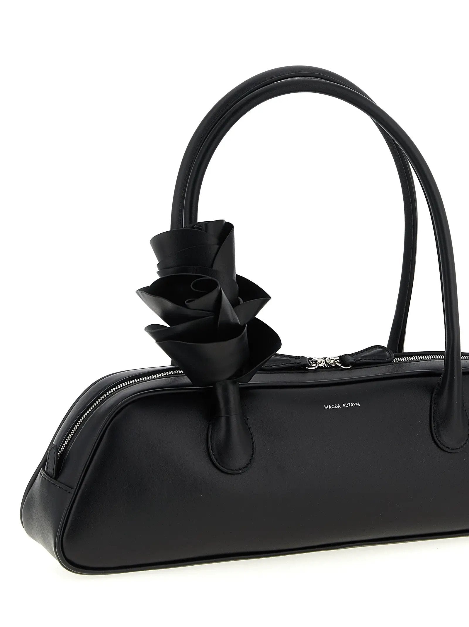 Magda Butrym Black Calfskin Shoulder Bag
