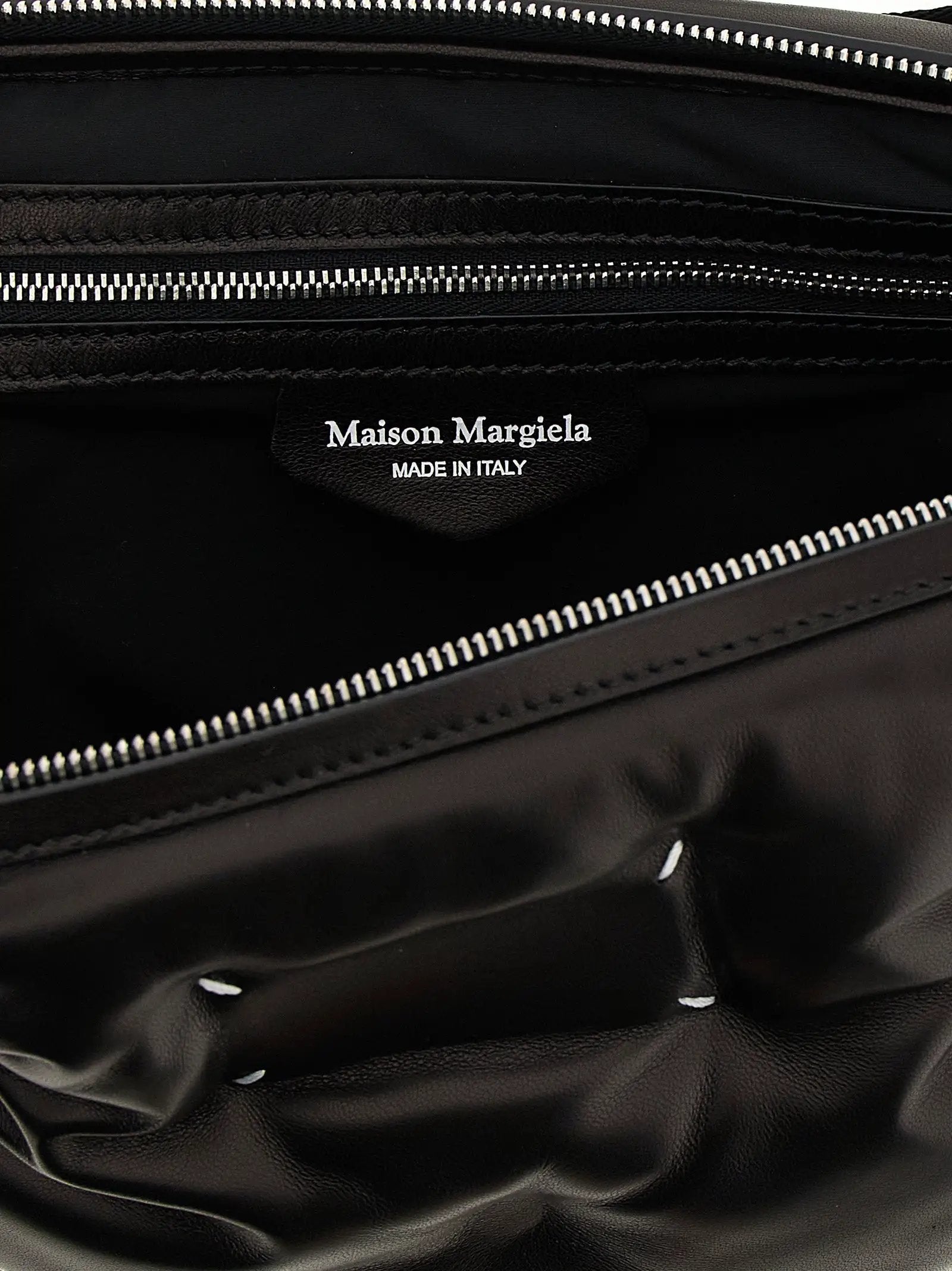 Maison Margiela Black Lambskin Crossbody Bag