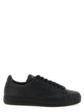 Tom Ford Black Leather Low Top Sneakers