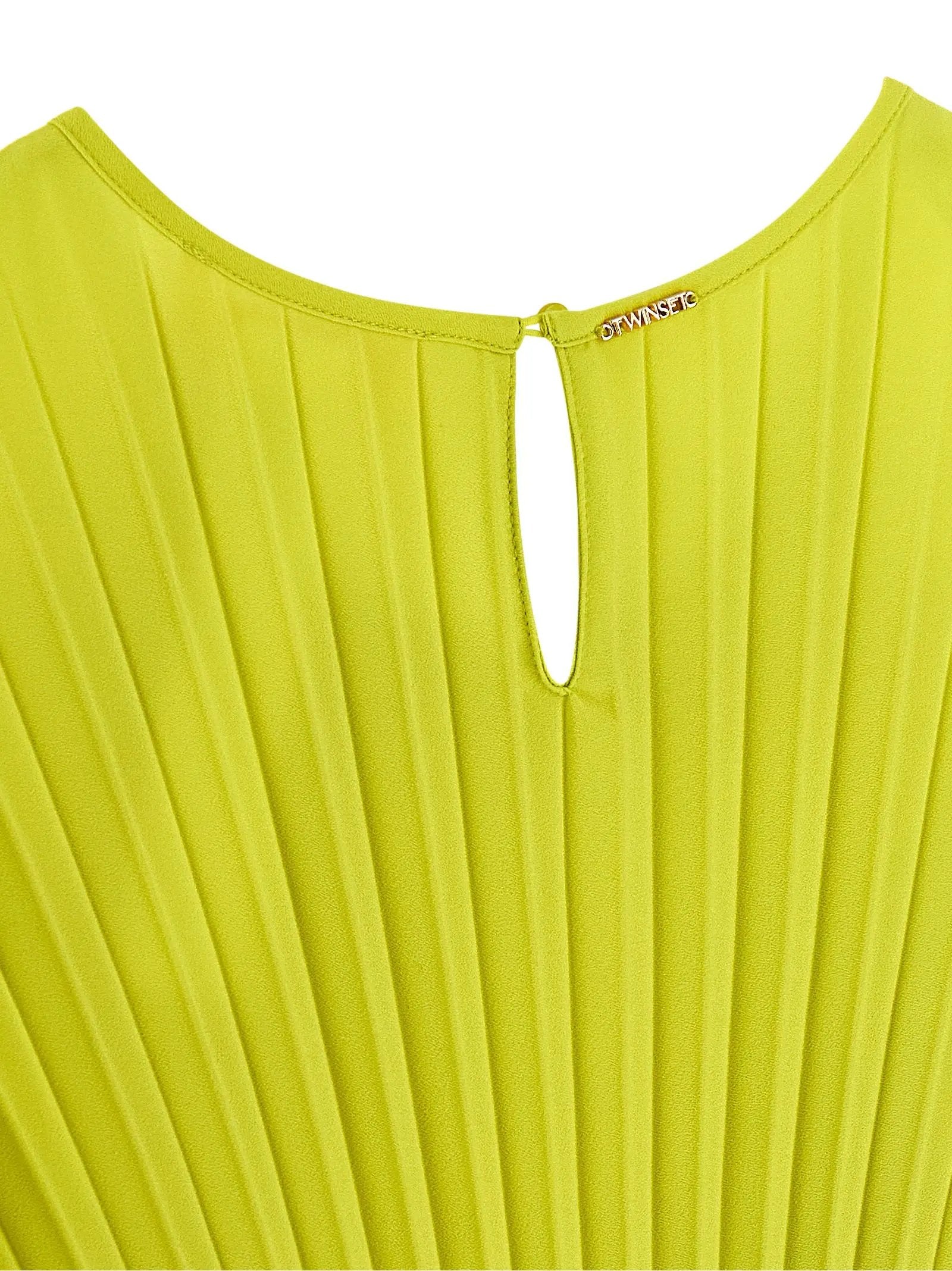 Twinset Bicolor Polyester Long Dress