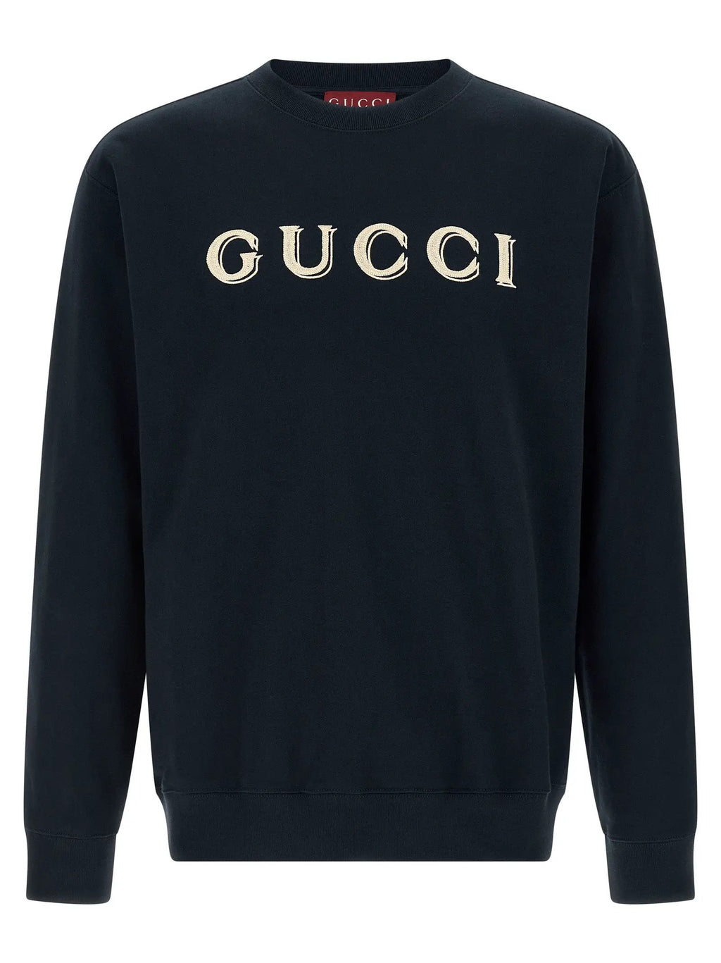 Sweat-shirt en coton bleu Gucci