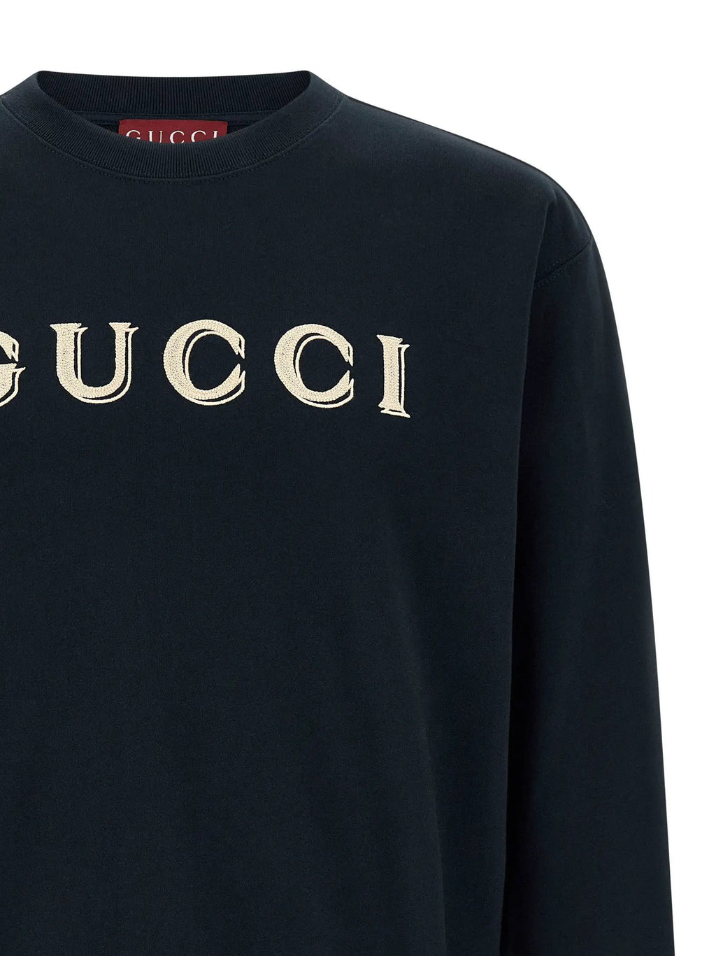 Sweat-shirt en coton bleu Gucci