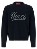 Gucci Blue Wool Cardigan