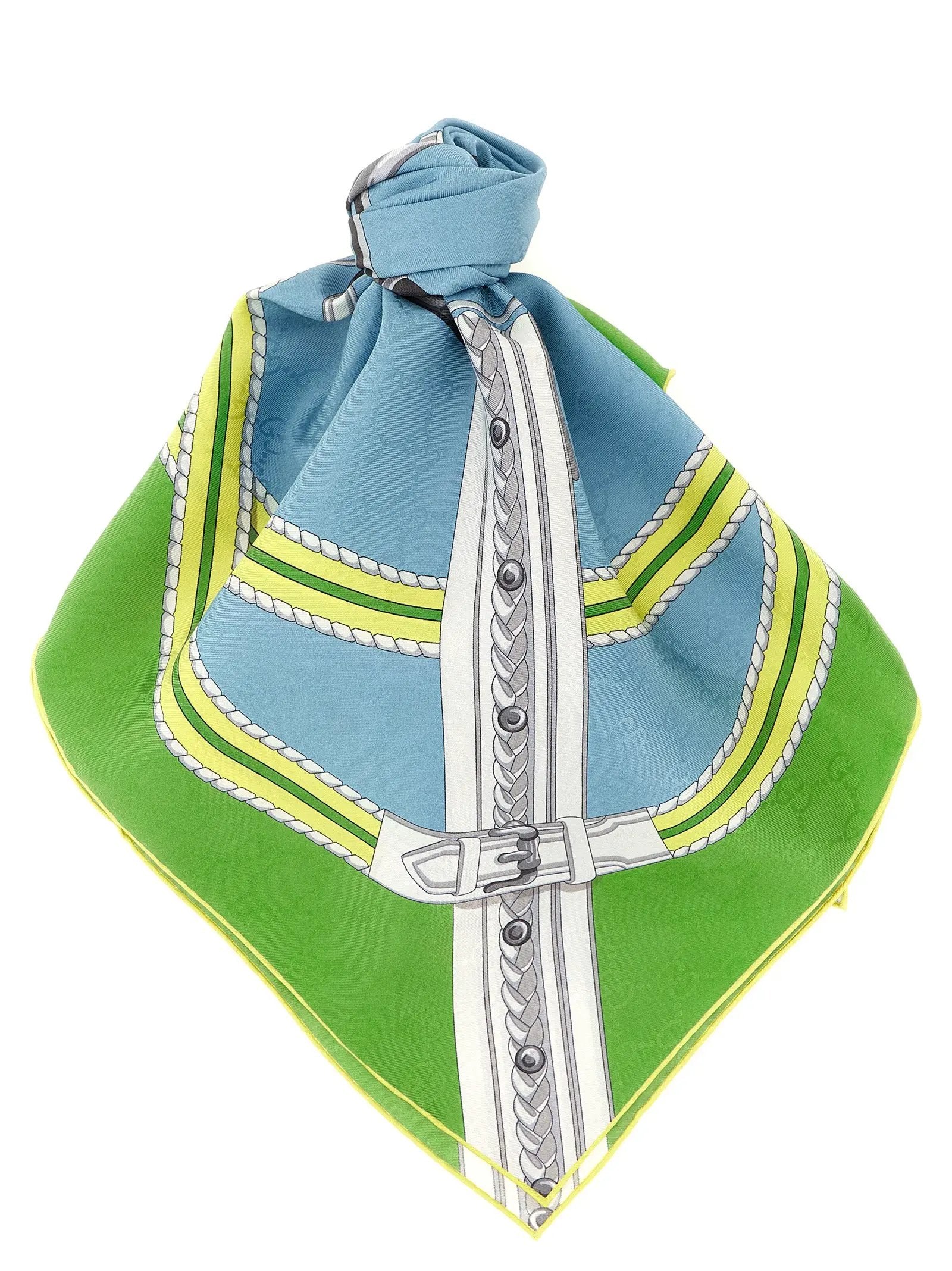Foulard en soie multicolore Gucci