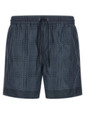 Gucci Blue Polyester Swim Shorts