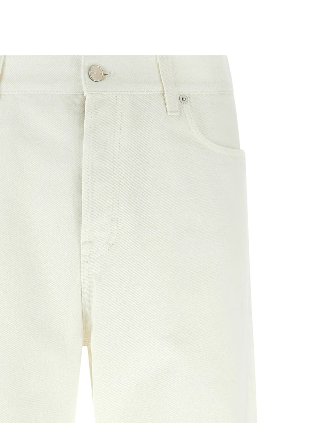 Jeans droits en coton blanc Gucci