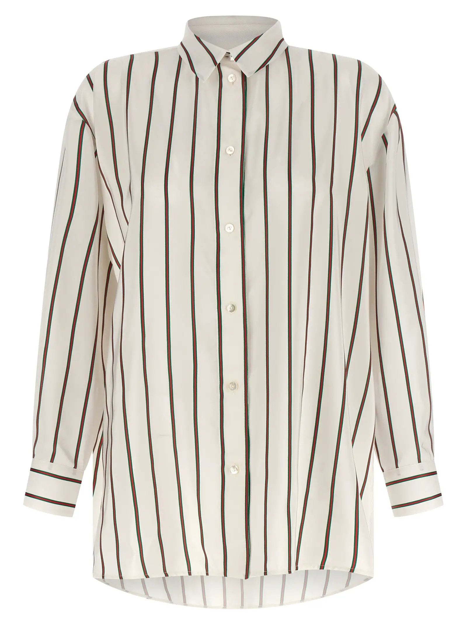 Gucci White Silk Blouse