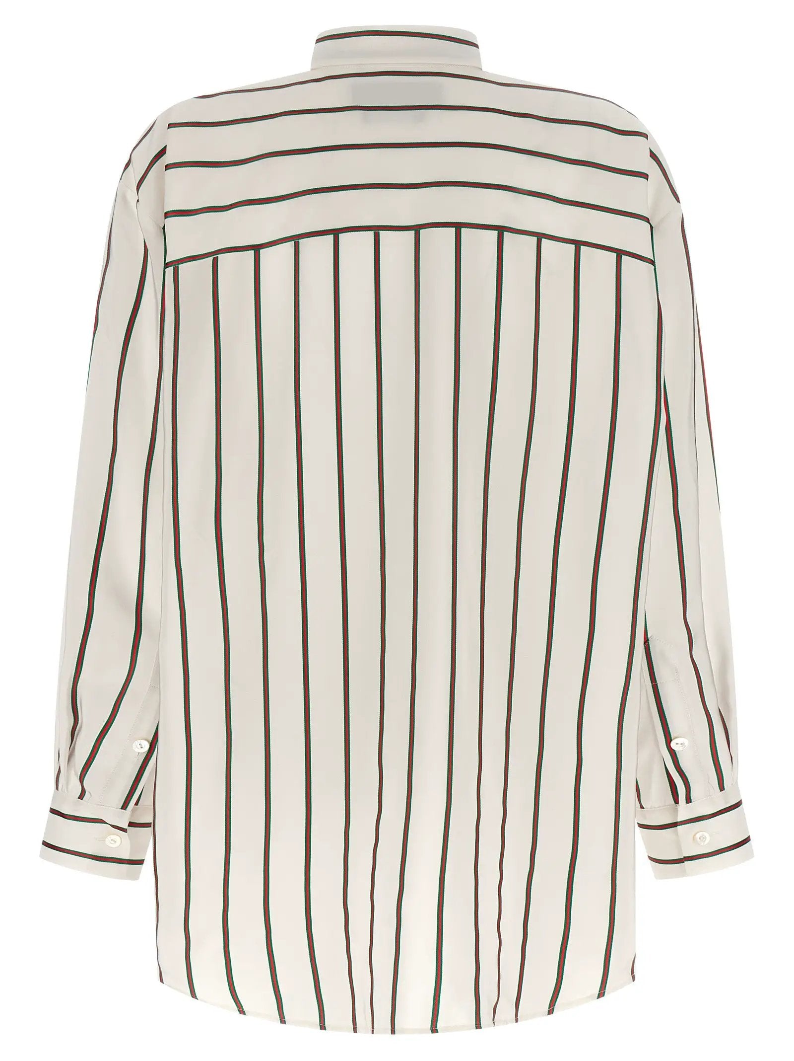 Gucci White Silk Blouse