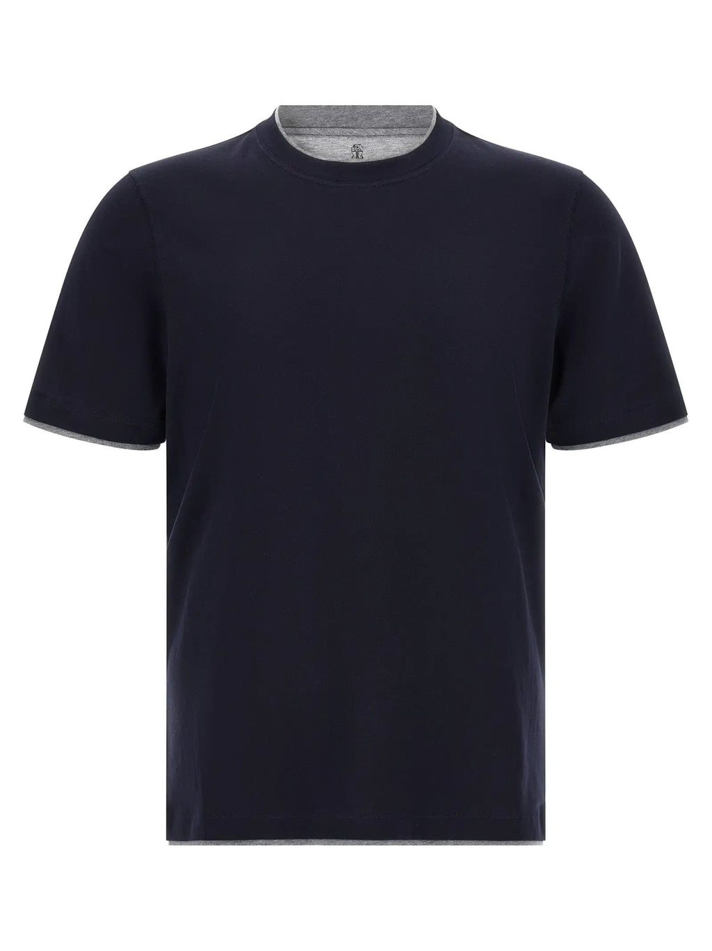 Brunello Cucinelli Blue Cotton T-Shirt