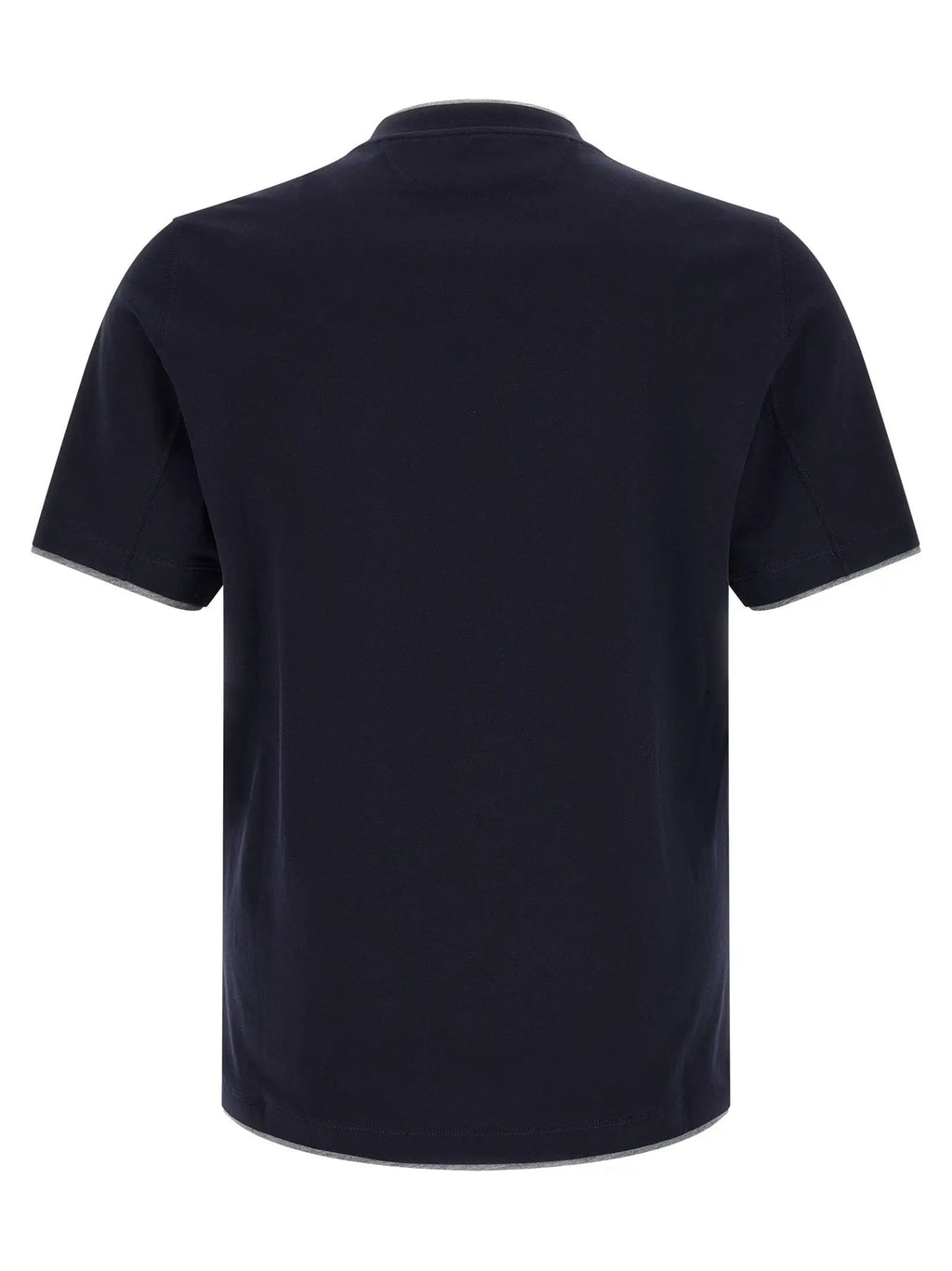 Brunello Cucinelli Blue Cotton T-Shirt