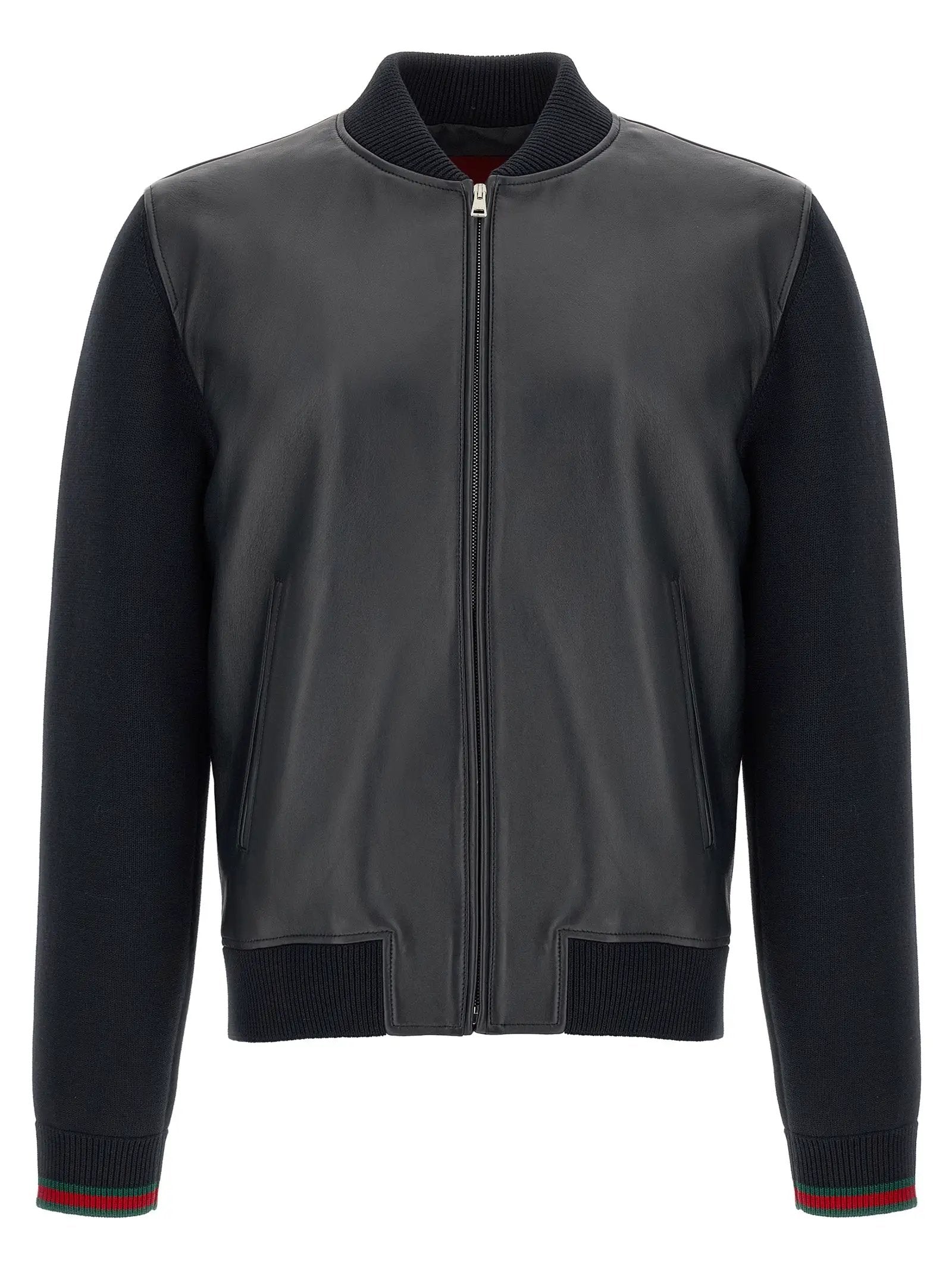 Gucci Blue Lamb Leather Leather Jacket