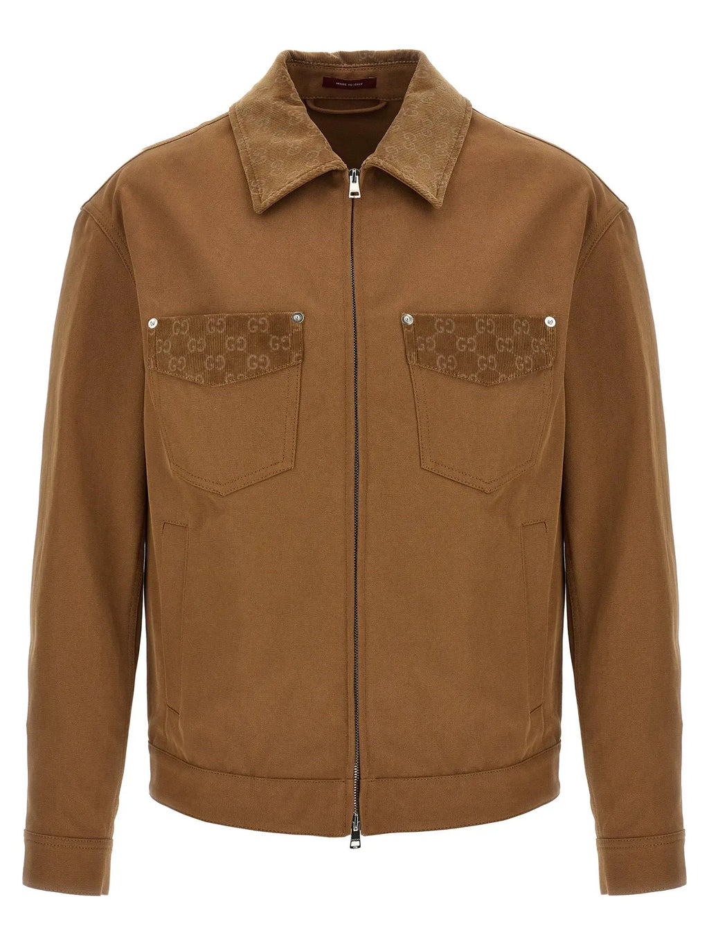 Gucci Brown Cotton Full-Length Jacket
