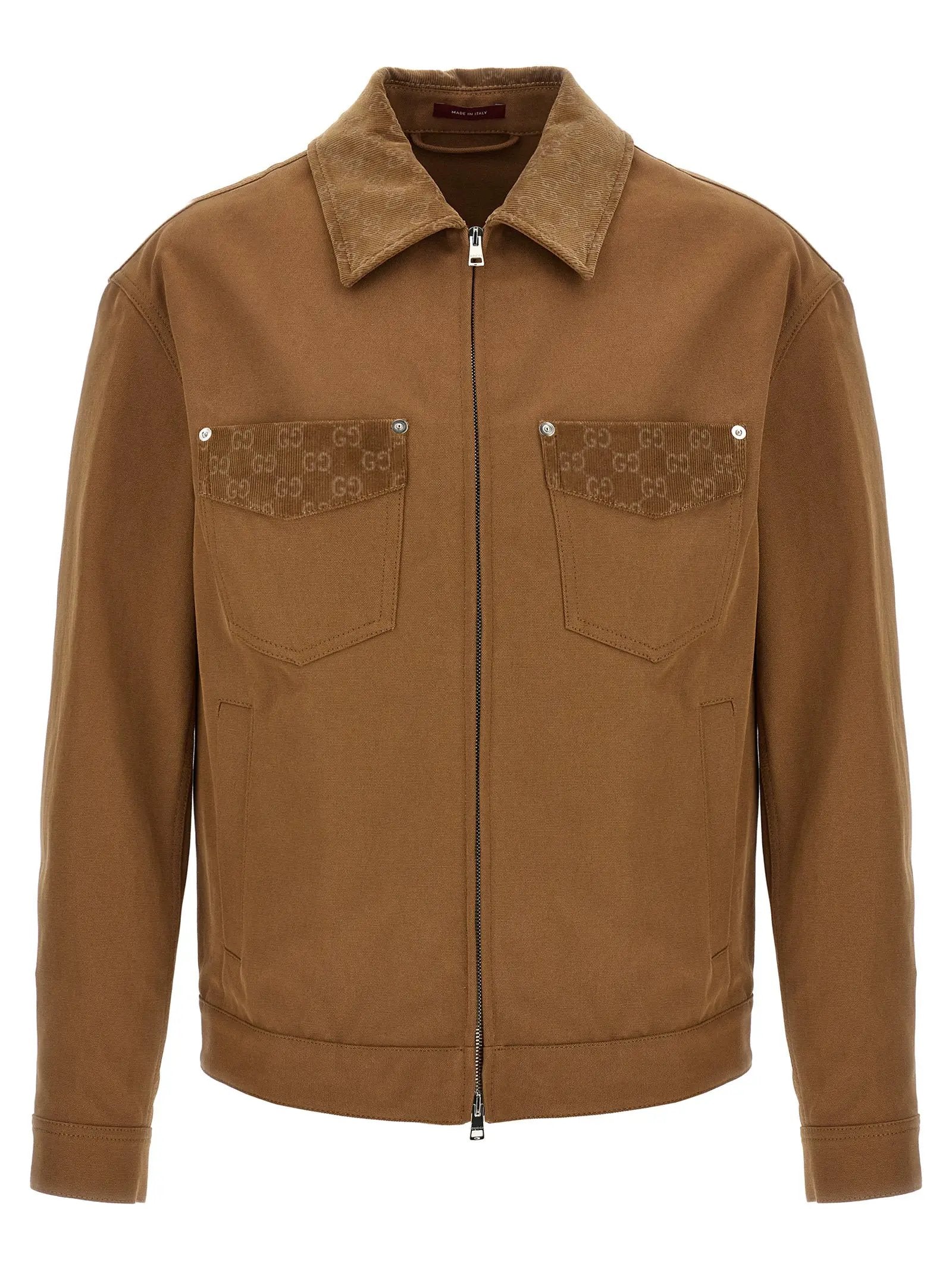 Gucci Brown Cotton Full-Length Jacket