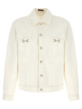 Gucci White Cotton Denim Jacket