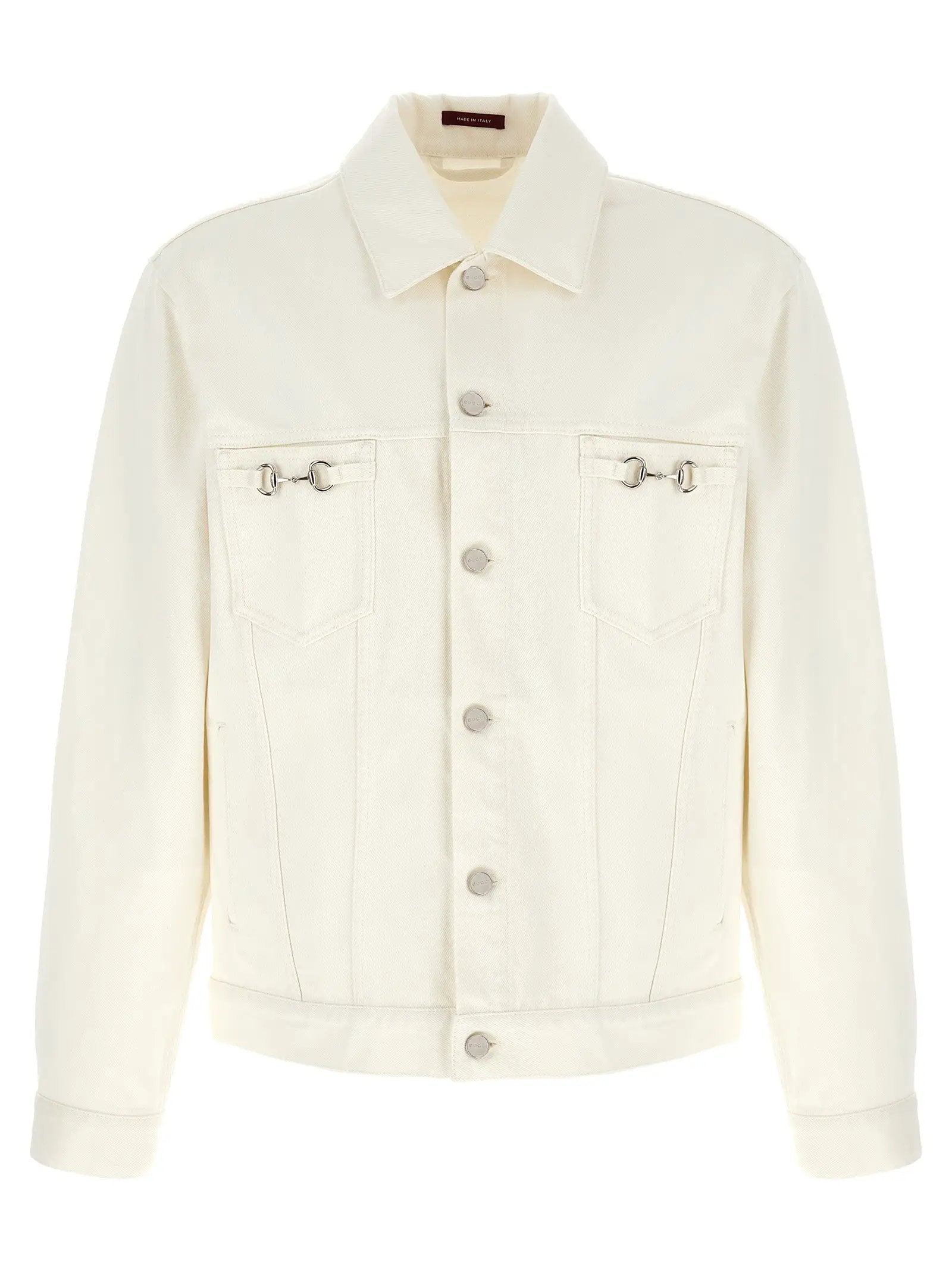 Gucci White Cotton Denim Jacket