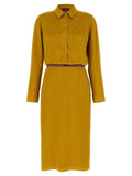 Gucci Bicolor Viscose Midi Dress