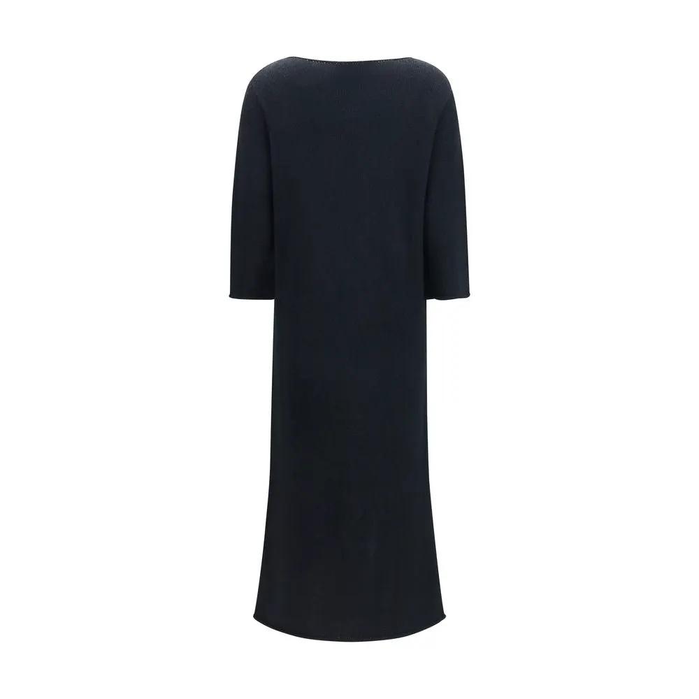 The Row Black Cotton Casual Dress
