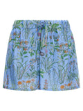 Shorts Bermudas en soie bleue Gucci