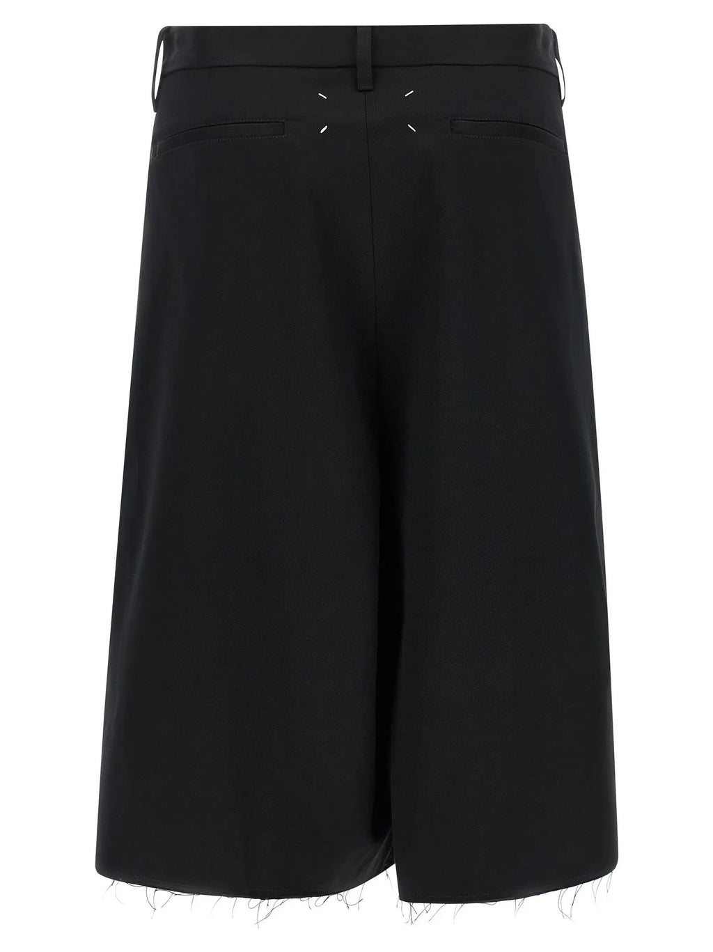 Maison Margiela Black Cotton Bermuda Shorts