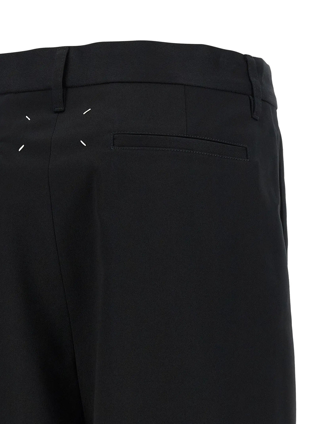 Maison Margiela Black Cotton Bermuda Shorts