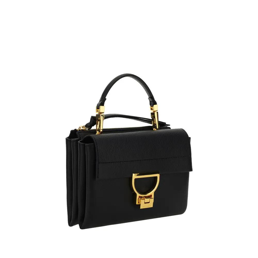 Coccinelle Black Calf Leather Bos Taurus Shoulder Bag