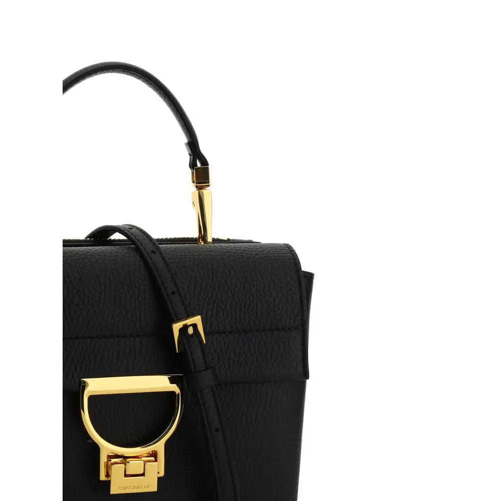 Coccinelle Black Calf Leather Bos Taurus Shoulder Bag
