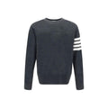 Thom Browne Gray Wool Oves Aries Sweatshirt