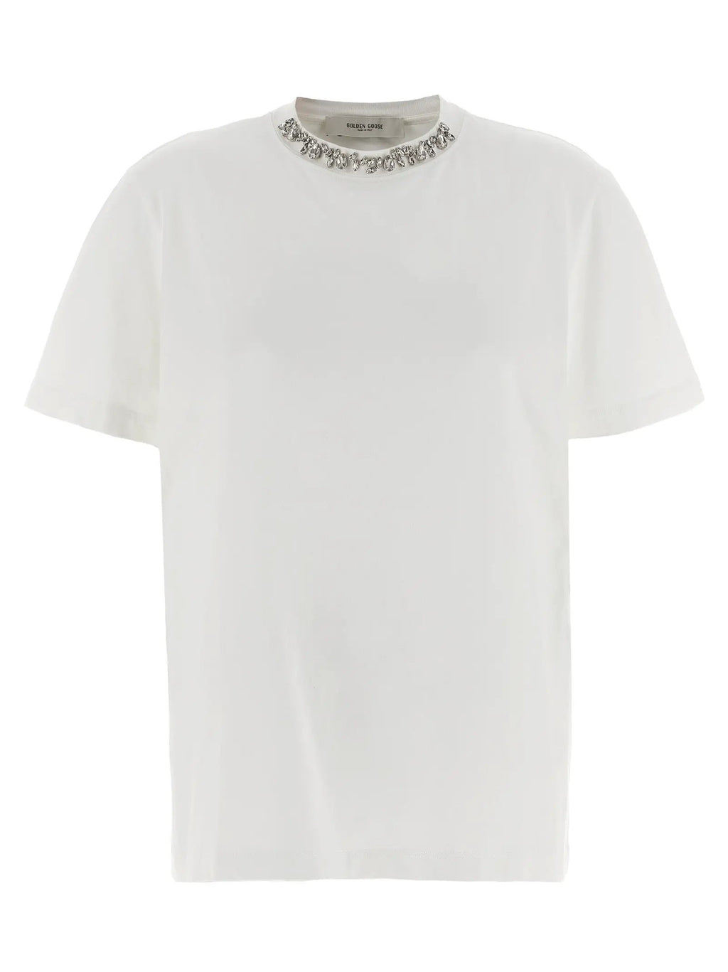 T-shirt en coton blanc Golden Goose