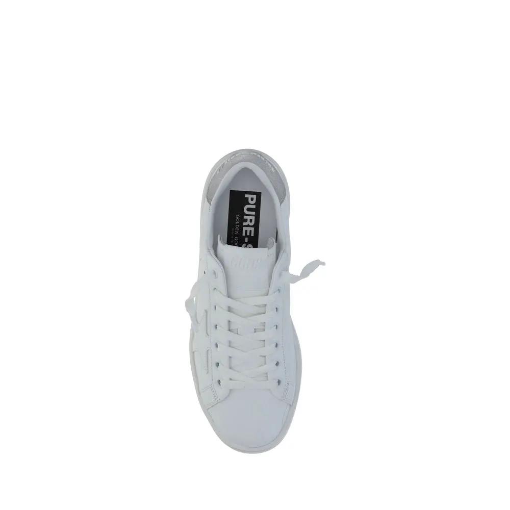 Golden Goose White Calf Leather Bos Taurus Platform Sneakers