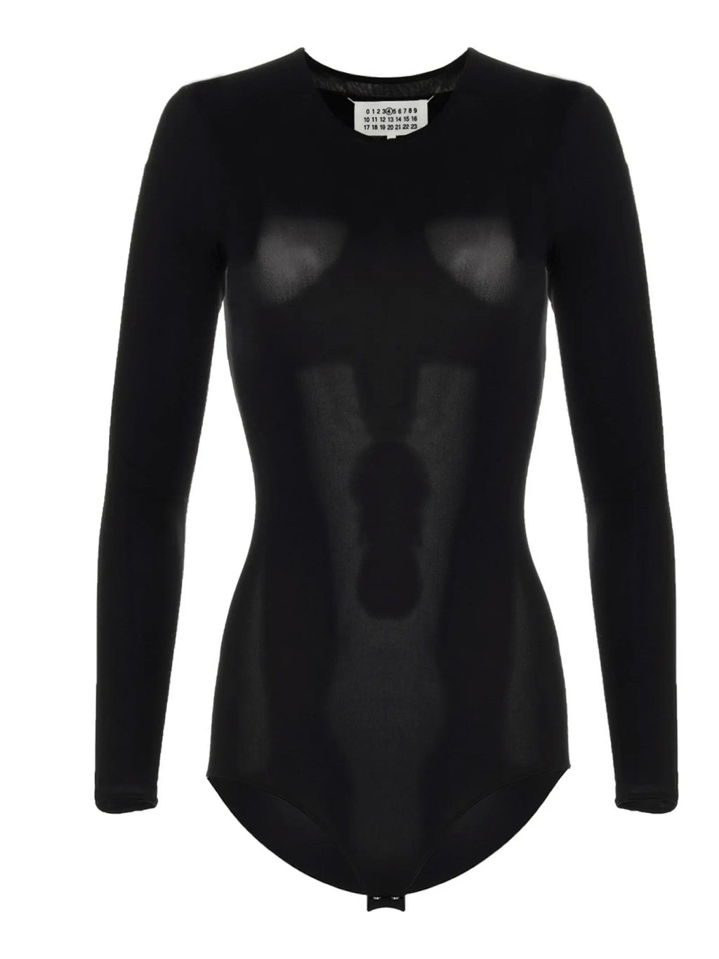 Maison Margiela Black Polyamide Bodysuit
