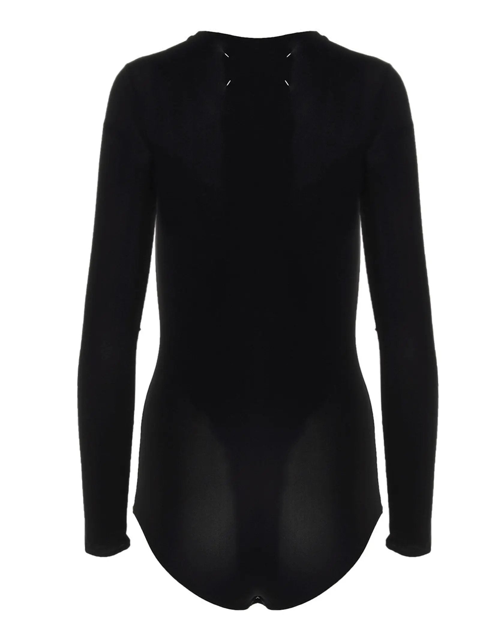 Maison Margiela Black Polyamide Bodysuit