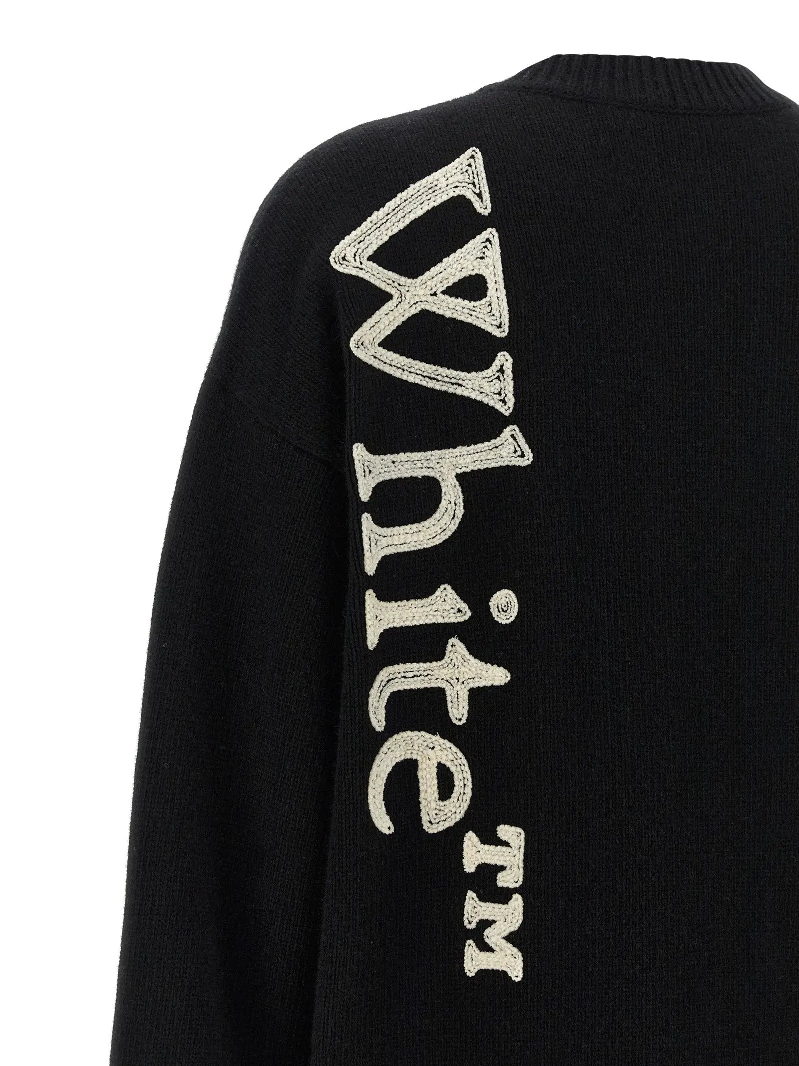 Off-White Bicolor Wool Cardigan