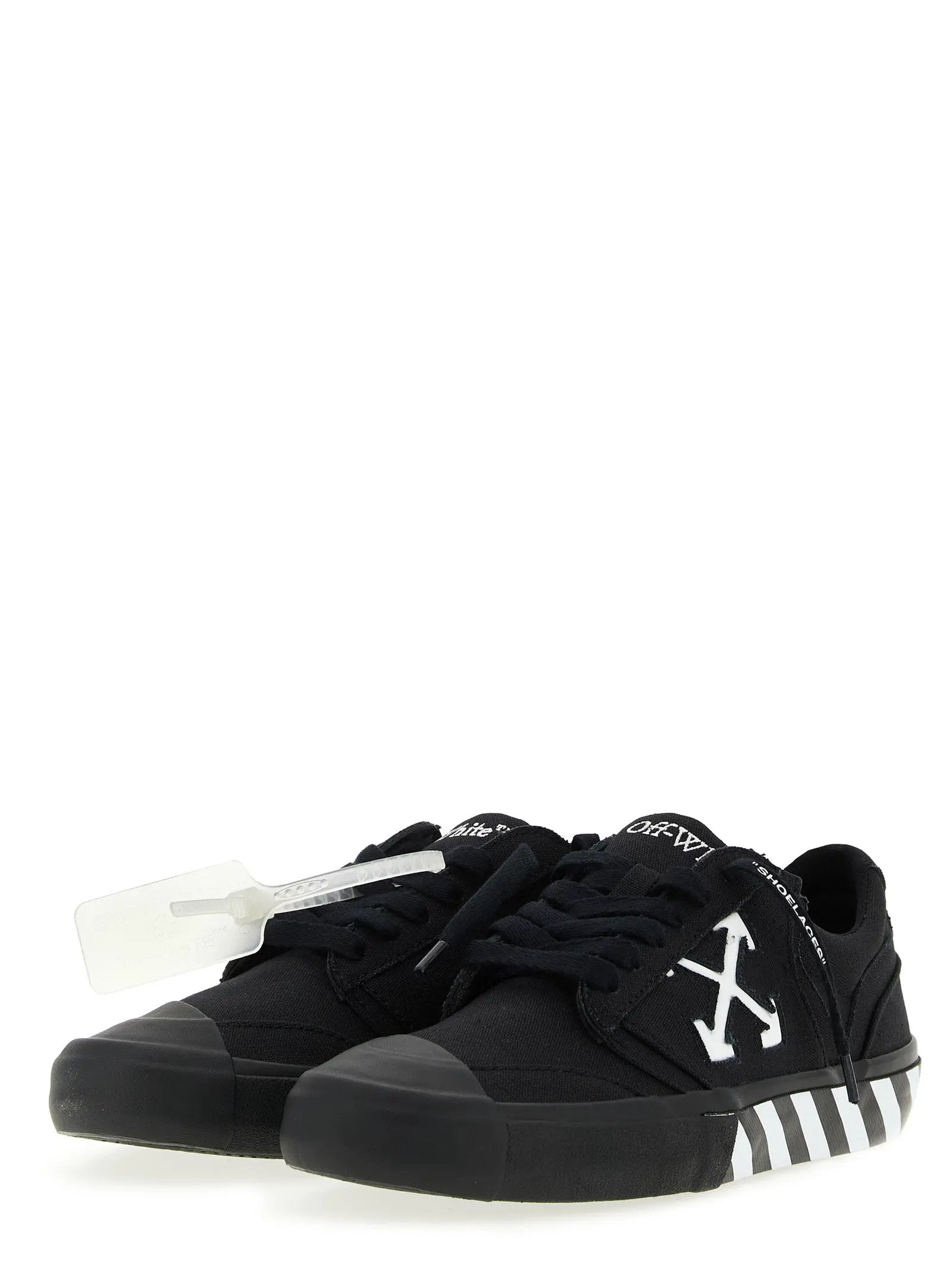 Off-White Bicolor Cotton Low Top Sneakers