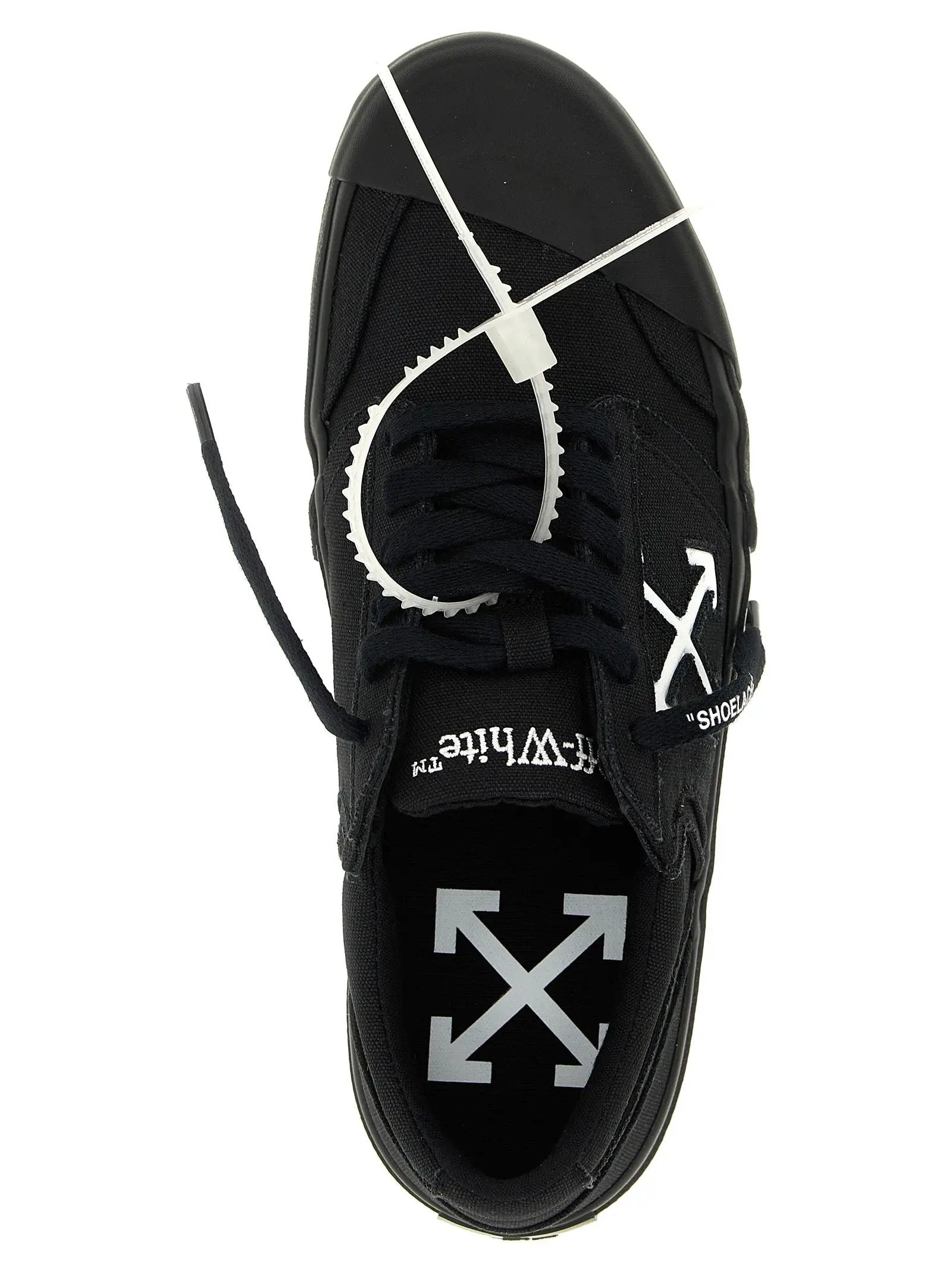 Off-White Bicolor Cotton Low Top Sneakers