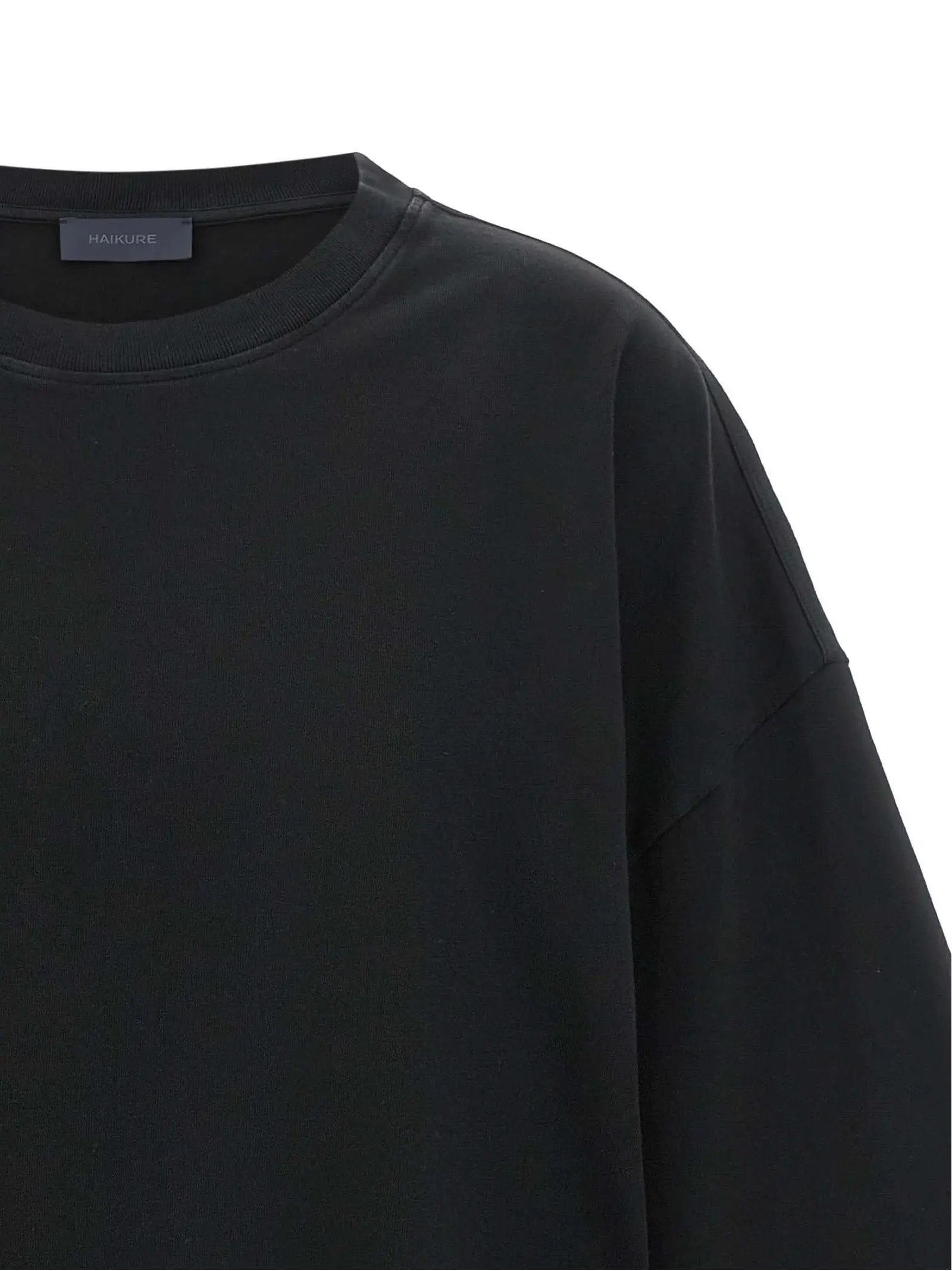 T-shirt en coton noir Haikure