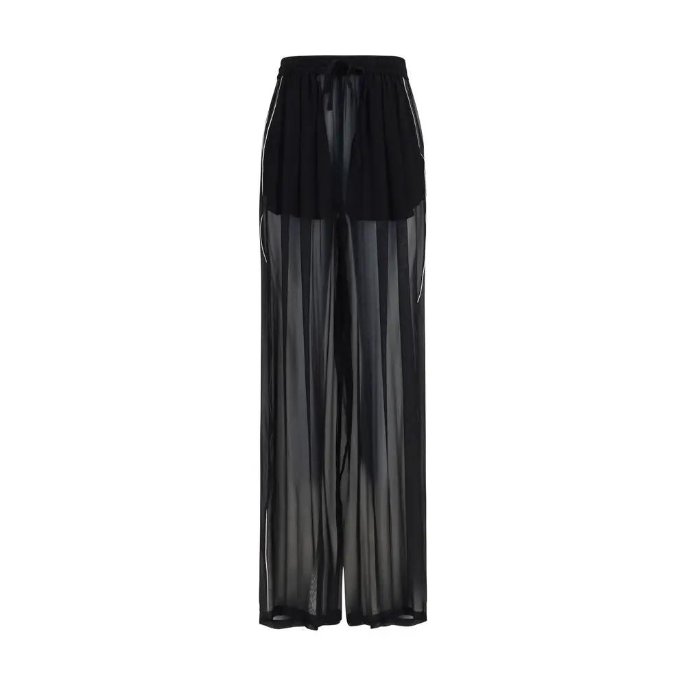 Pantalon décontracté Dolce & Gabbana en soie noire