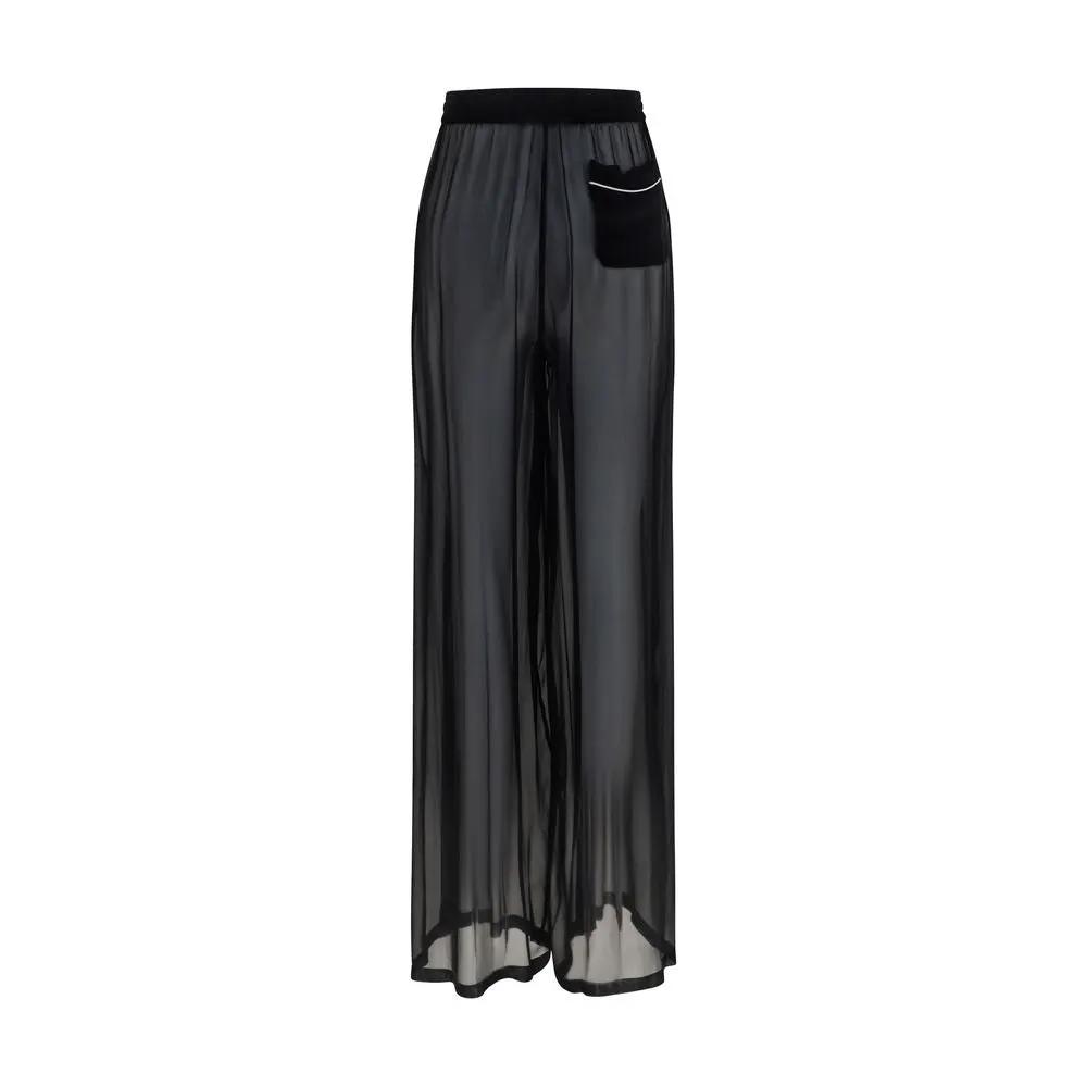 Pantalon décontracté Dolce & Gabbana en soie noire