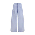 Pantalon décontracté en coton bleu Dolce & Gabbana