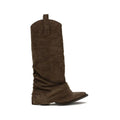 R13 Brown Calf Leather Bos Taurus Boots