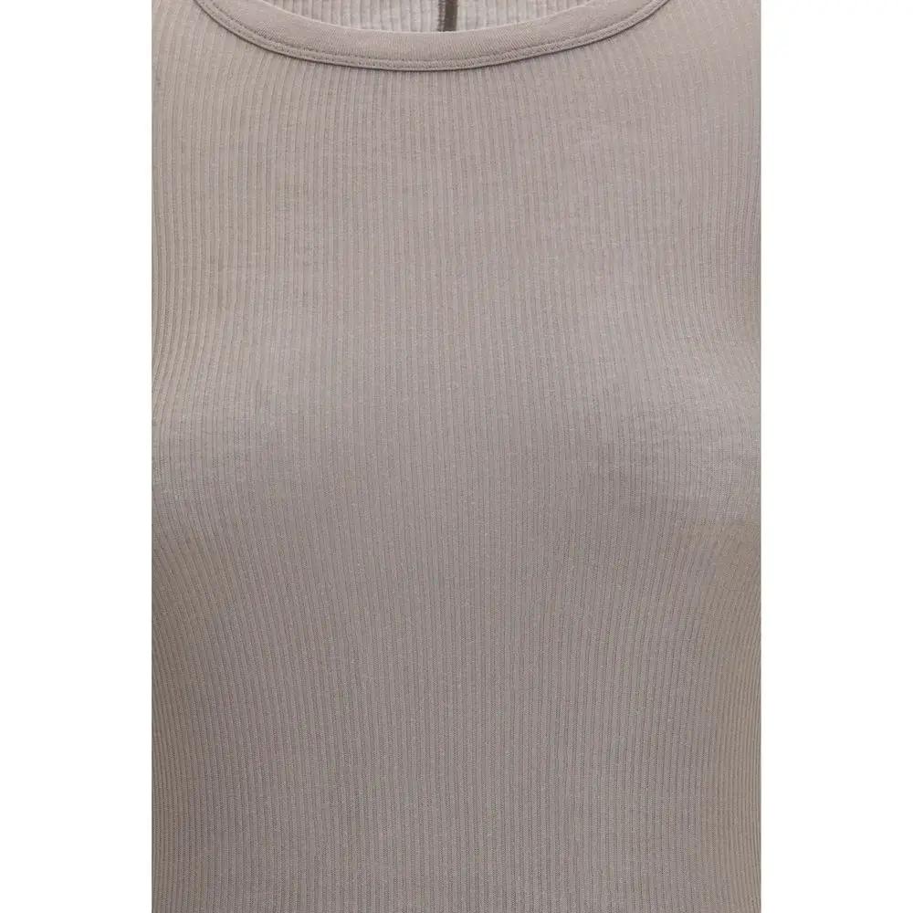 Rick Owens Gray Viscose Long Sleeve T-Shirt