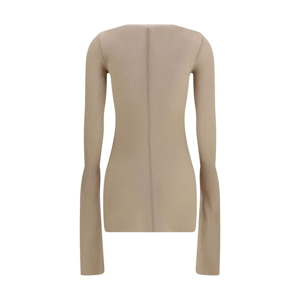 Rick Owens Beige Viscose Shirt