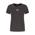 Calvin Klein Black Cotton Women T-Shirt