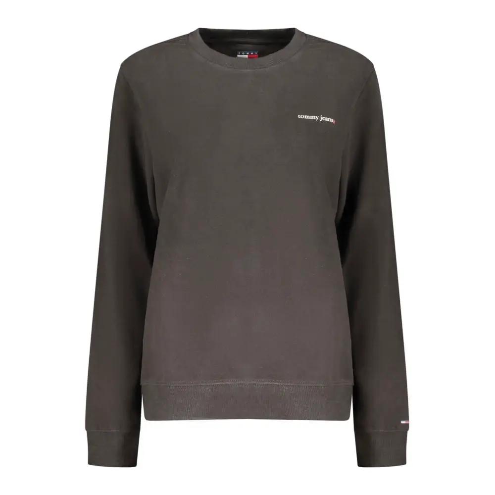 Tommy Hilfiger Black Cotton Women's Sweatshirt