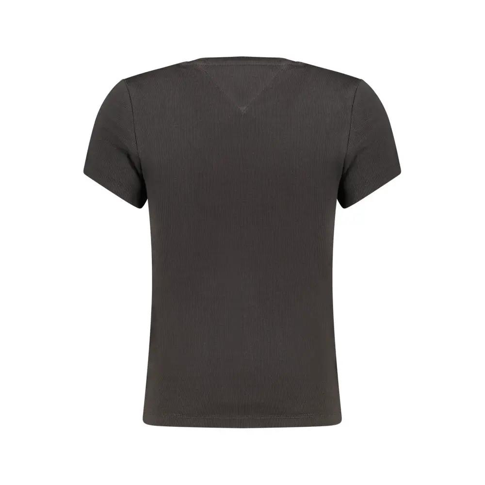 Tommy Hilfiger Black Cotton Women's T-Shirt