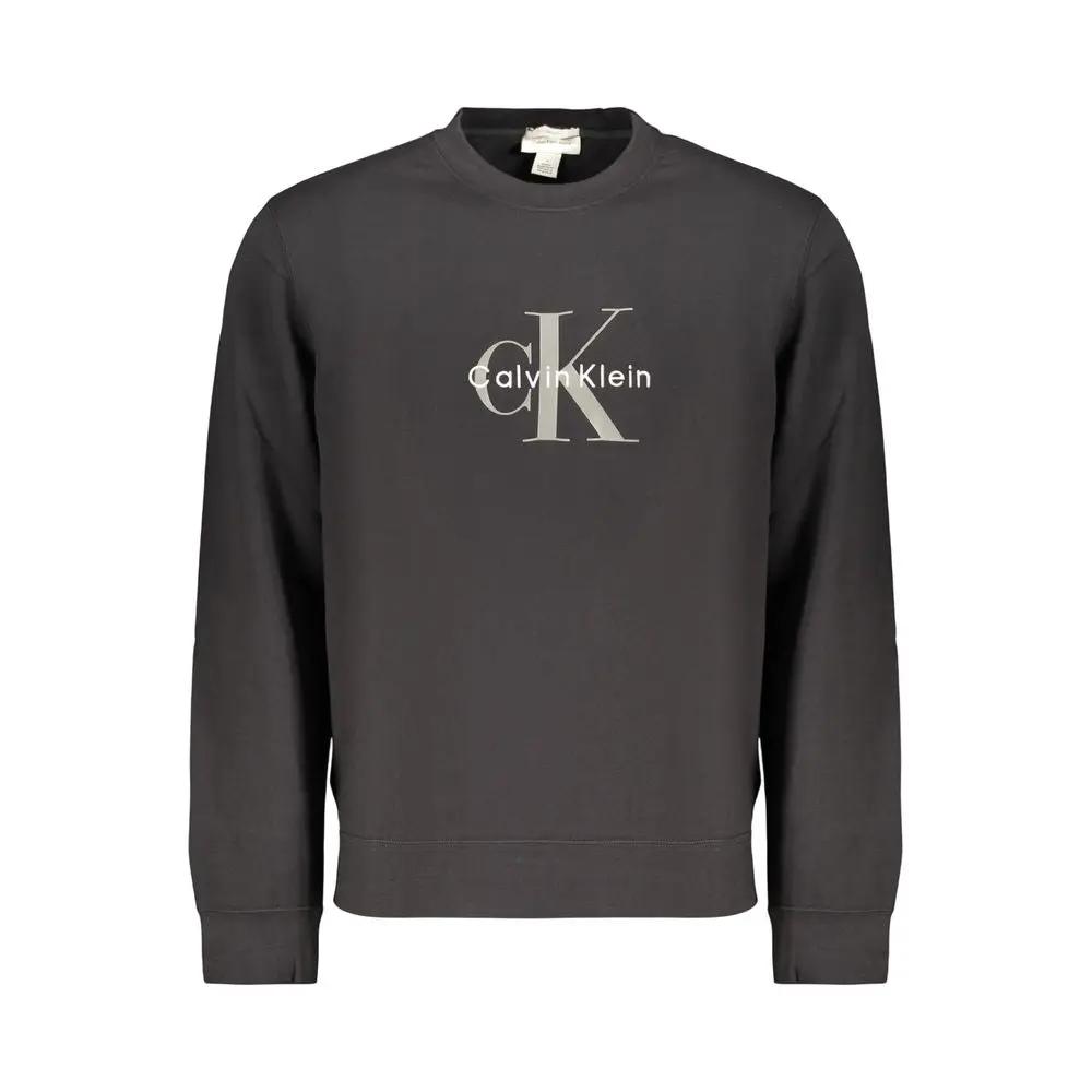 Calvin Klein Black Cotton Mens Sweatshirt
