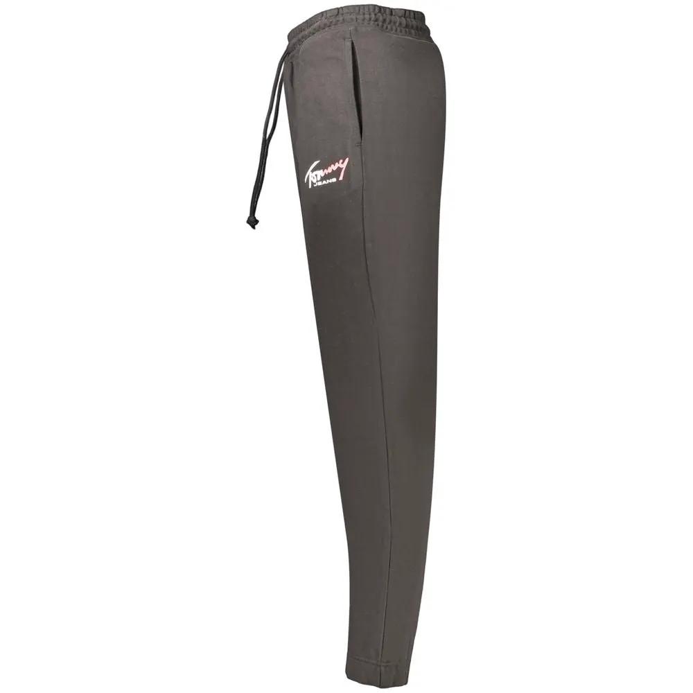 Tommy Hilfiger Black Cotton Mens Trousers