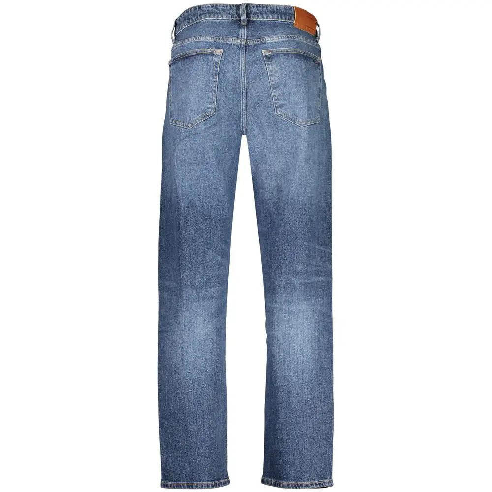 Tommy Hilfiger Blue Cotton Men's Jean Refined with Tapered Silhouette