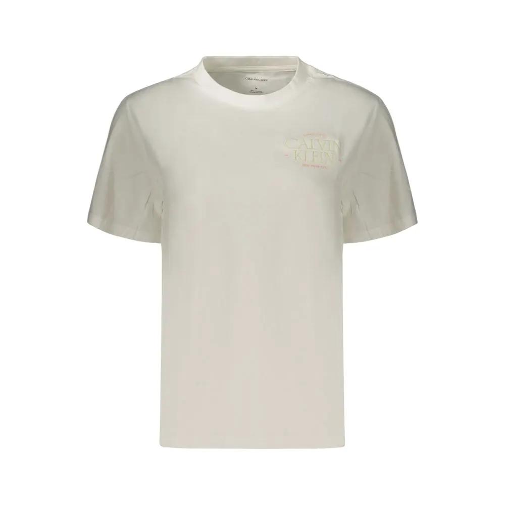 Calvin Klein White Cotton Women's T-Shirt